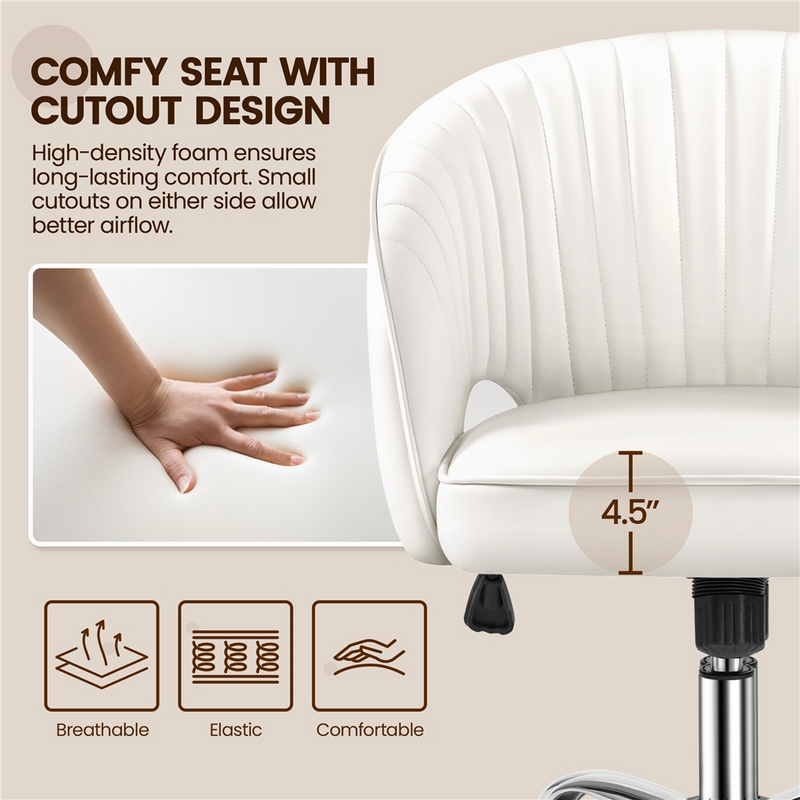 Yaheetech Rolling & Adjustable Home Office Chair