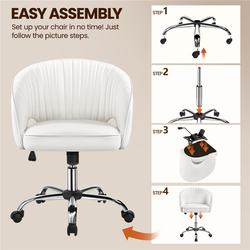 Yaheetech Rolling & Adjustable Home Office Chair