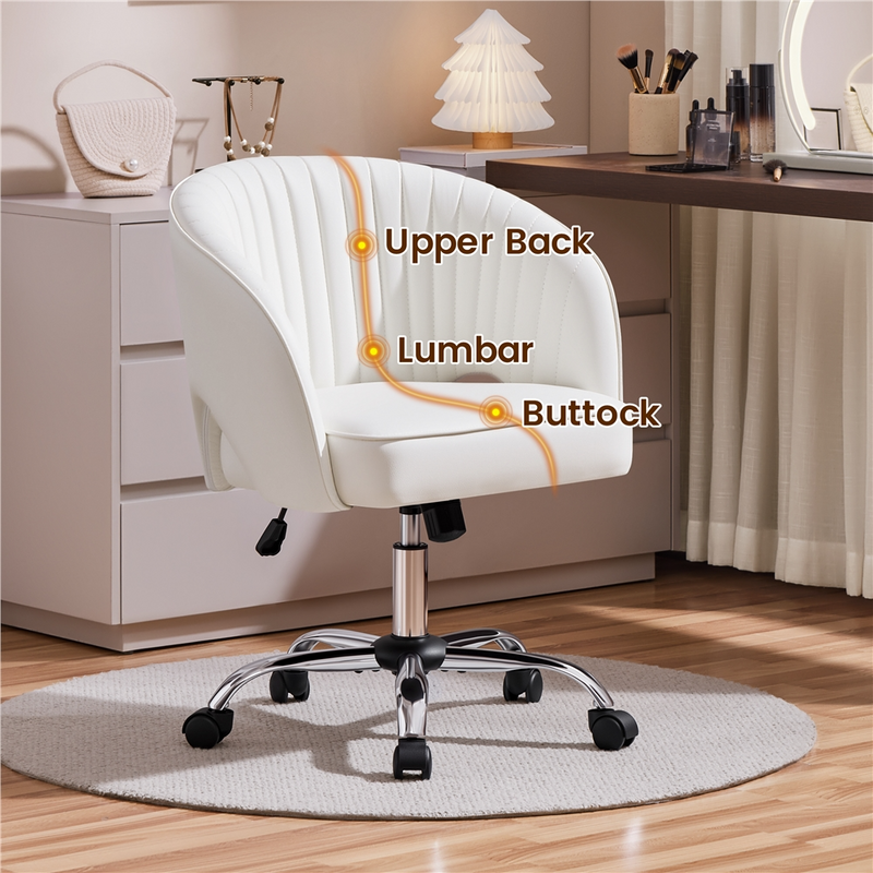 Yaheetech Rolling & Adjustable Home Office Chair