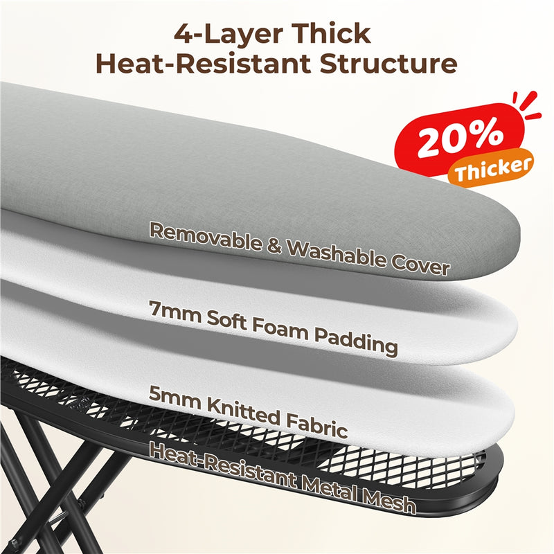 Yaheetech Foldable Height-adjustable Full Size Ironing Board