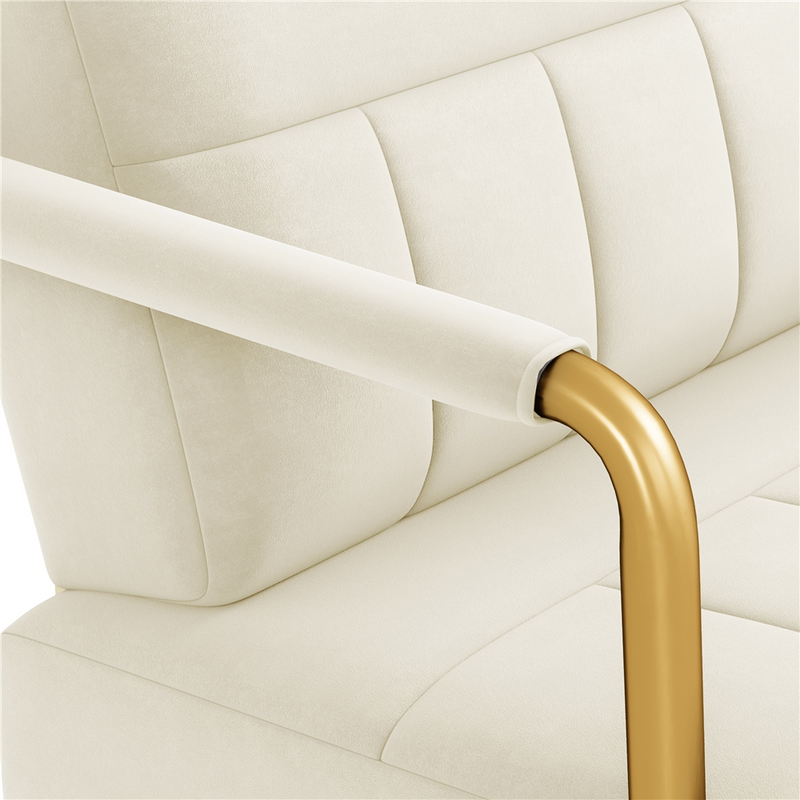 Yaheetech 30″ W Velvet Accent Armchair