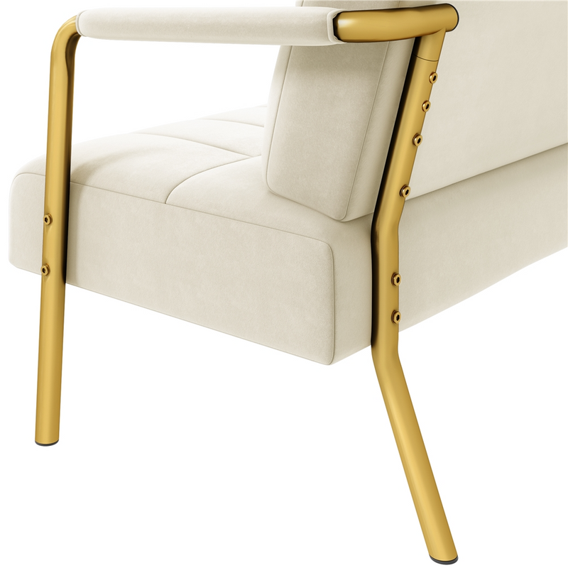 Yaheetech 30″ W Velvet Accent Armchair