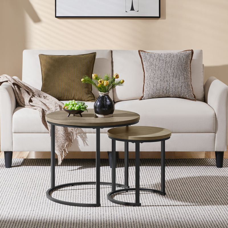 Yaheetech Rustic Nesting Coffee Table Set
