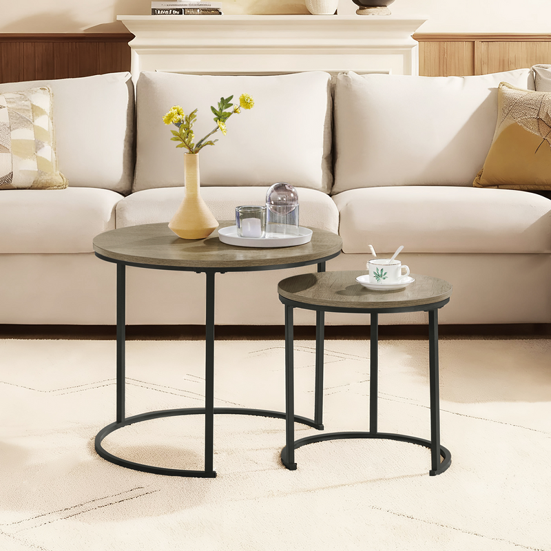 Yaheetech Rustic Nesting Coffee Table Set