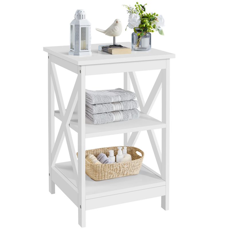 Yaheetech Wooden 3-Tier Sofa Side Table