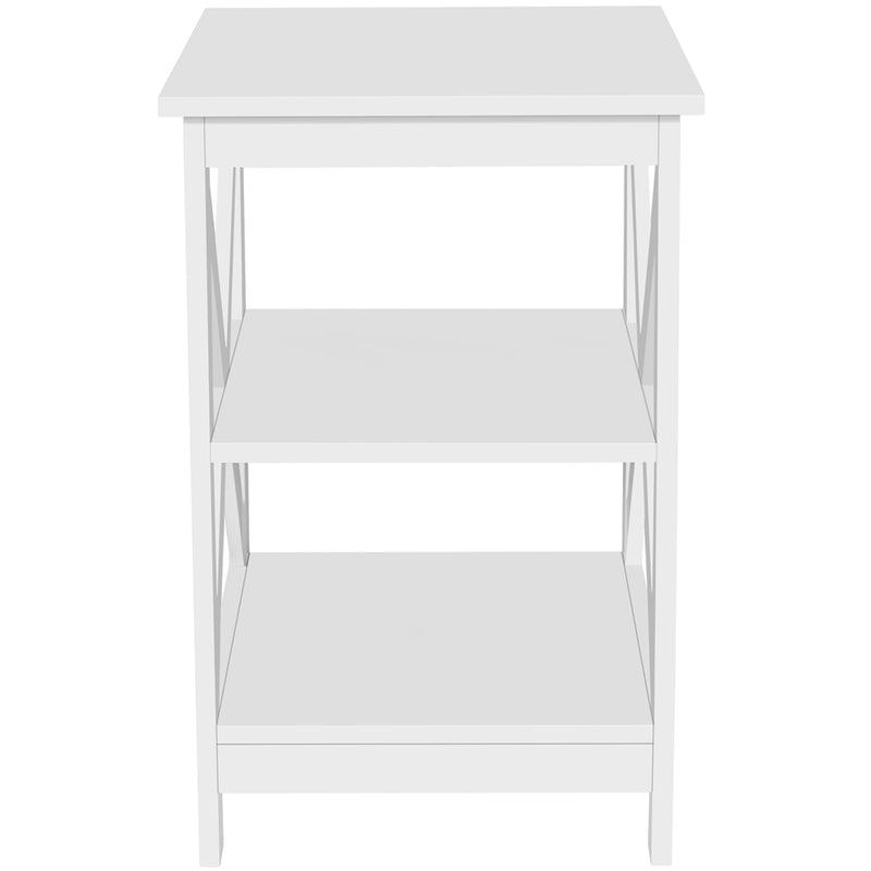 Yaheetech Wooden 3-Tier Sofa Side Table