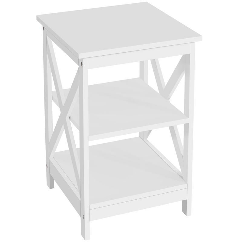 Yaheetech Wooden 3-Tier Sofa Side Table