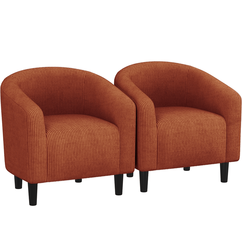 Yaheetech Corduroy Fabric Club Chair