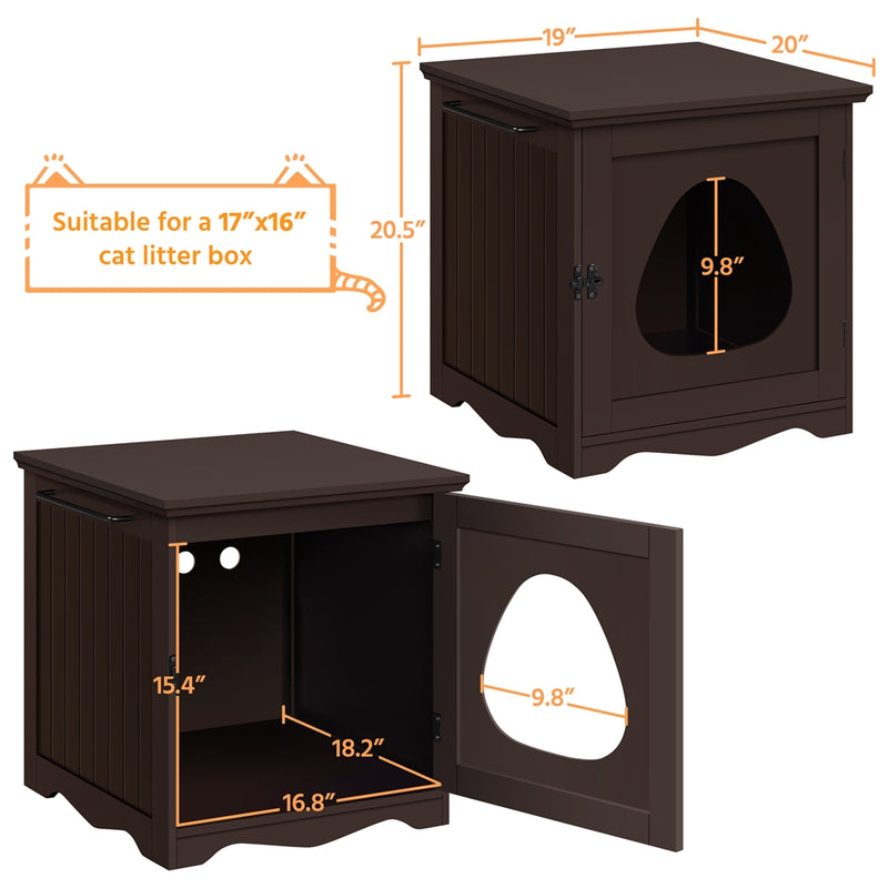 PAWSCOO  Cat Litter Box Enclosure