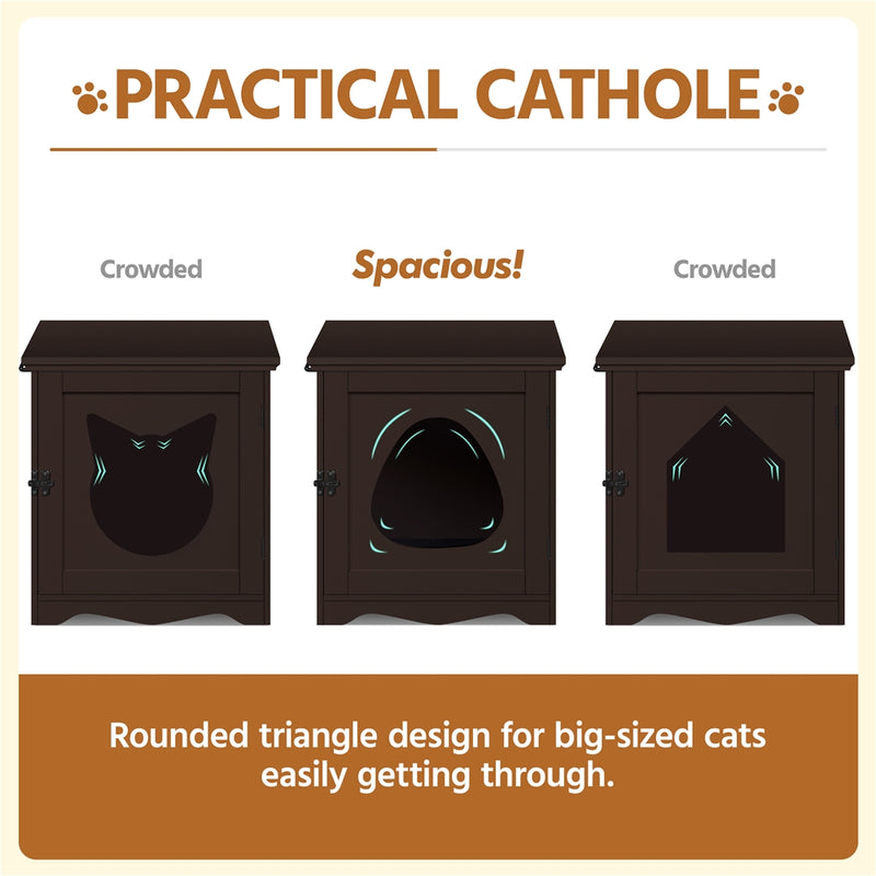 PAWSCOO  Cat Litter Box Enclosure