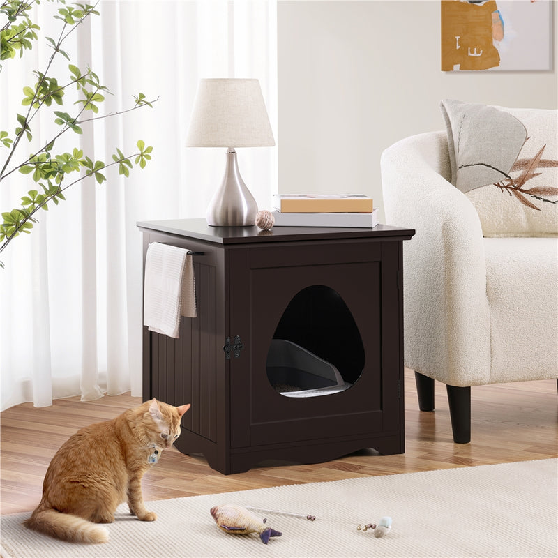 PAWSCOO  Cat Litter Box Enclosure