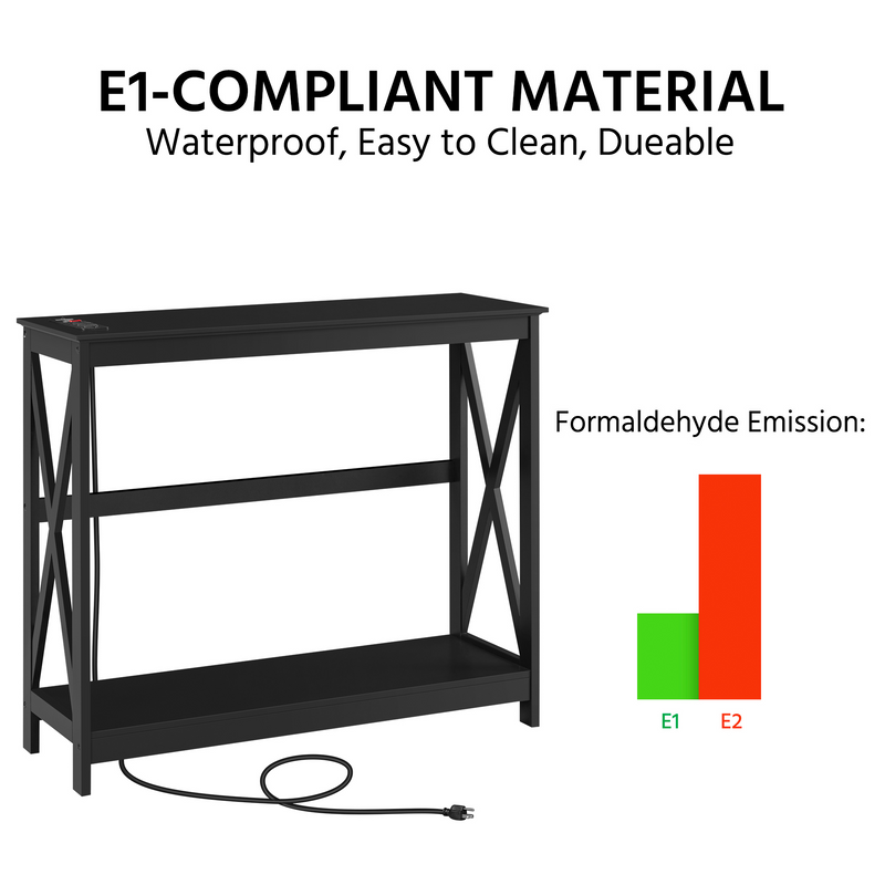 Yaheetech 2-Tier Wooden Console Table