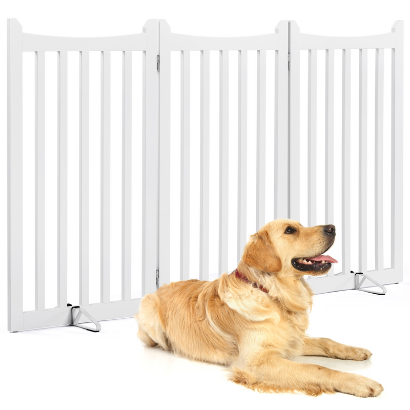 Yaheetech 36″  Freestanding Tall Wooden Pet Gate