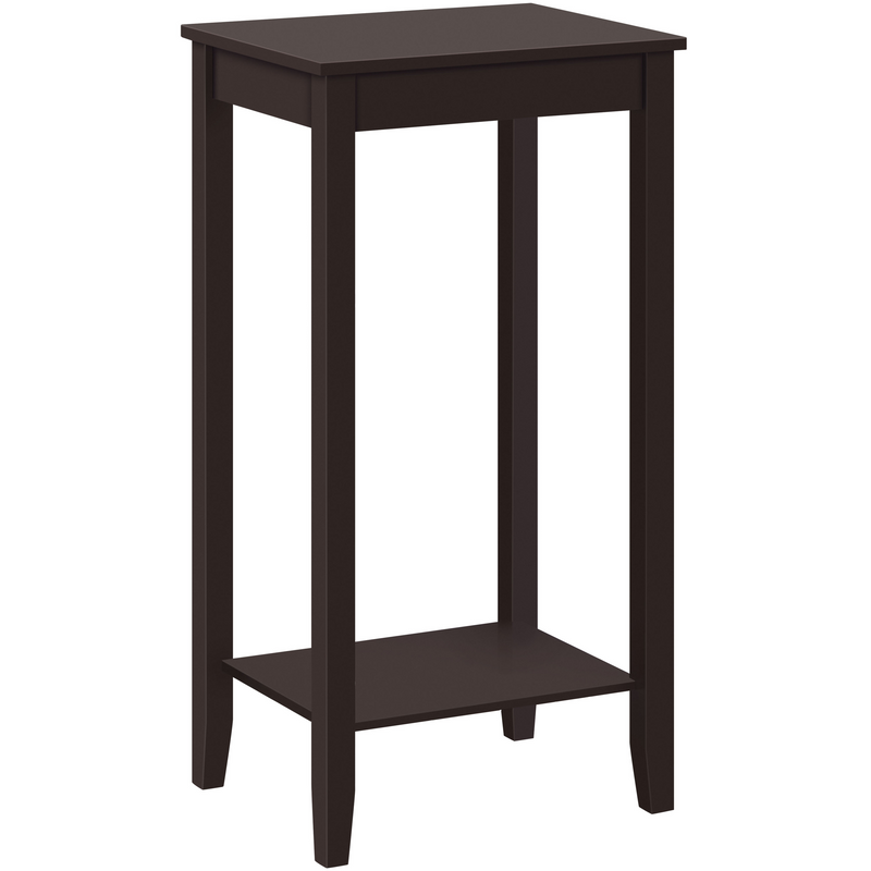 Yaheetech 2-Tier Tall End Table with Storage Shelf