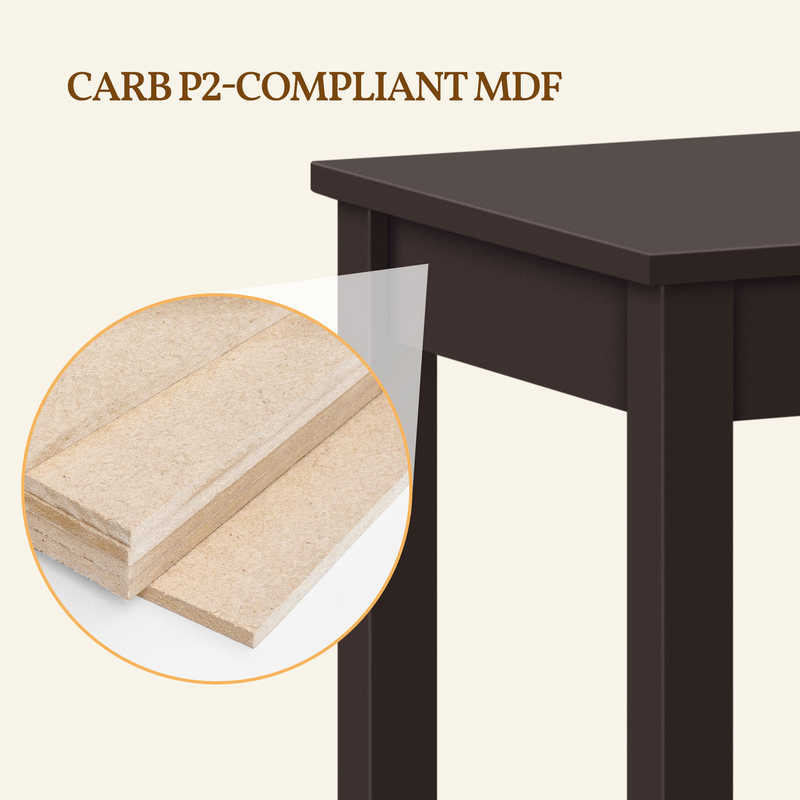 Yaheetech 2-Tier Tall End Table with Storage Shelf