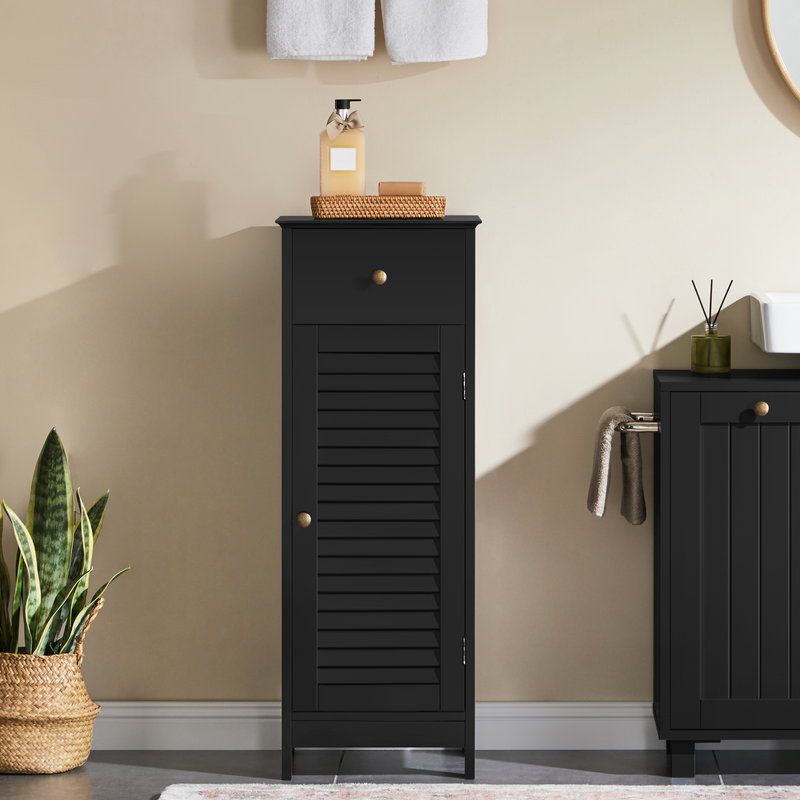 Yaheetech 34.5″ Tall Narrow Bathroom Cabinet