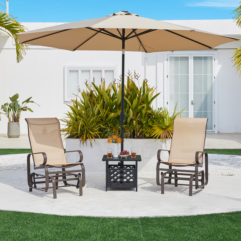 Yaheetech Outdoor Patio Swing Gliding Chair