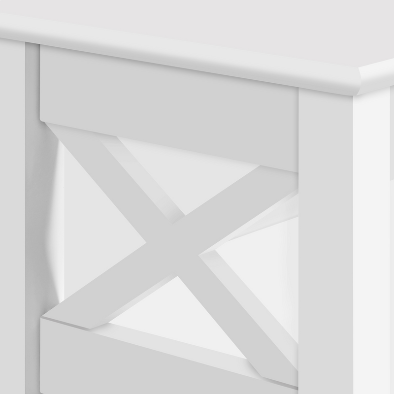 Yaheetech Slim 3-Tier Sofa Side Table