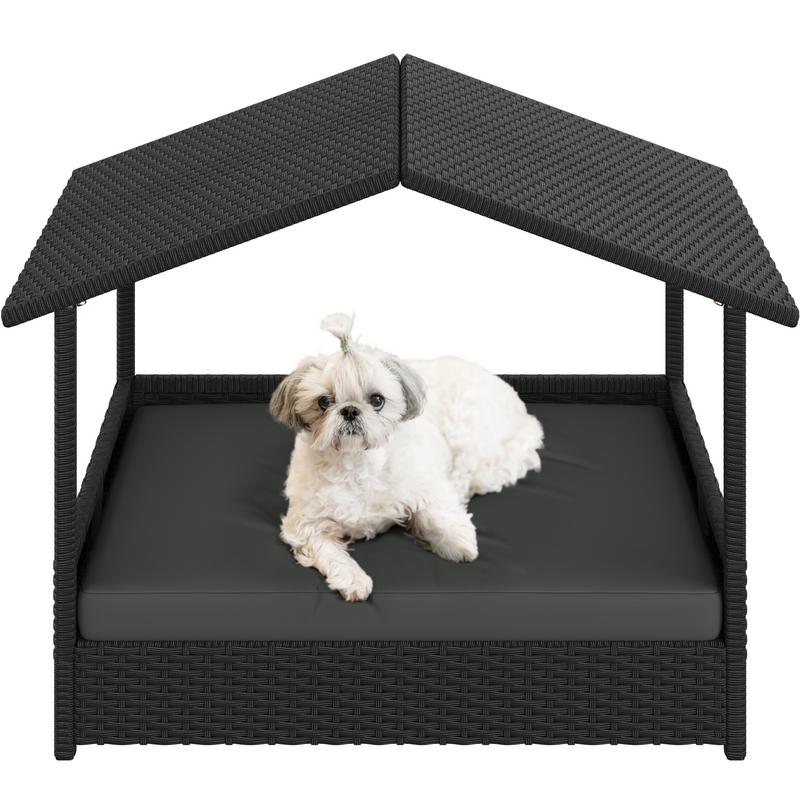 Yaheetech Outdoor Rattan Pet House