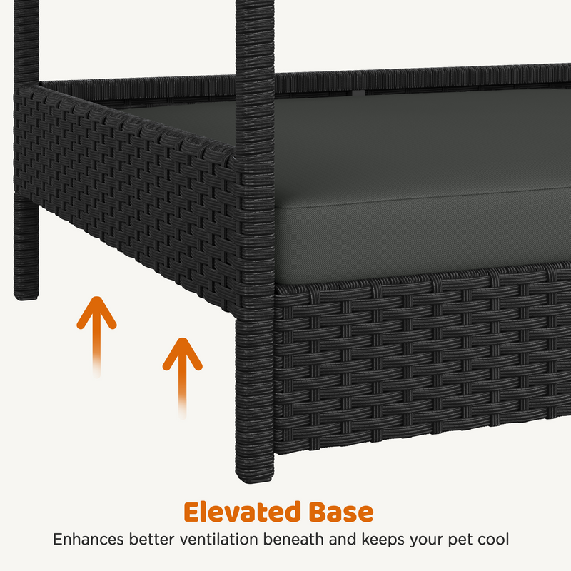 Yaheetech Outdoor Rattan Pet House