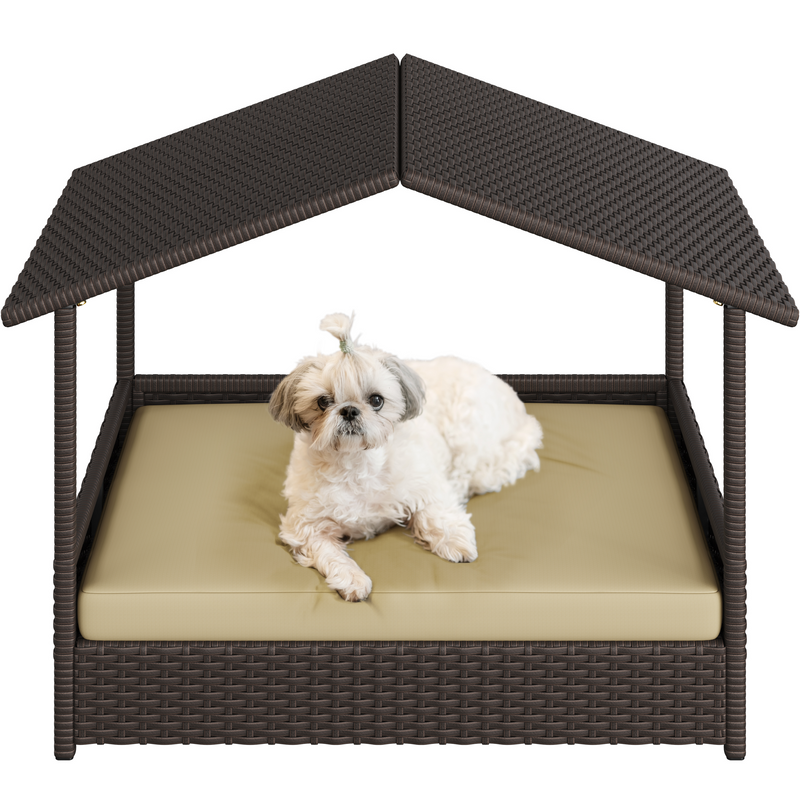 Yaheetech Outdoor Rattan Pet House
