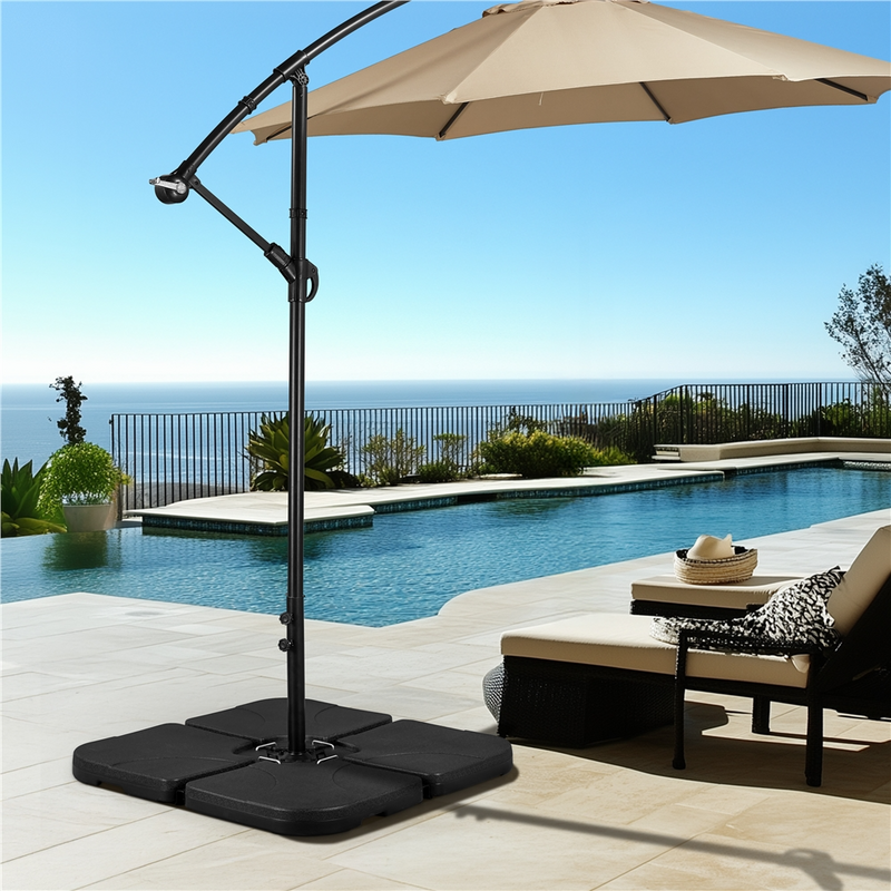 Yaheetech Fillable Cantilever Umbrella Base Stand, Set of 3