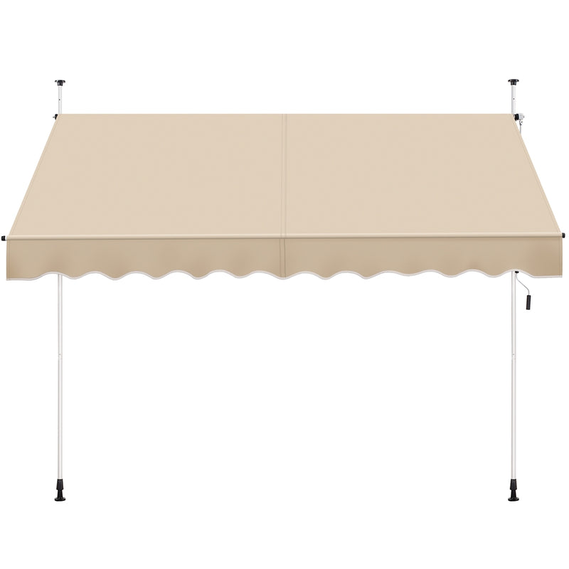 SOBERINE Manual Retractable Awning with Adjustable Angle & Height