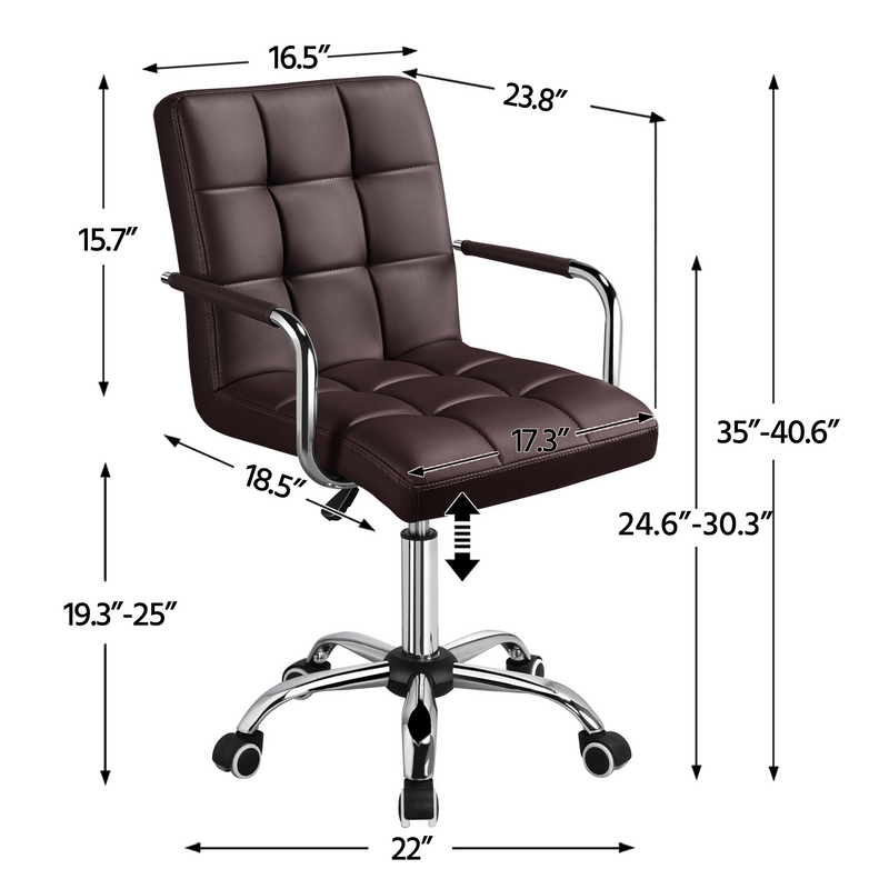 Yaheetech Height Adjustable Office Chair