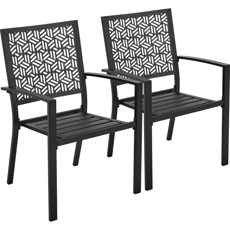 Yaheetech 2pcs Outdoor Patio Dining Chairs
