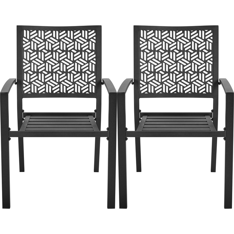 Yaheetech 2pcs Outdoor Patio Dining Chairs