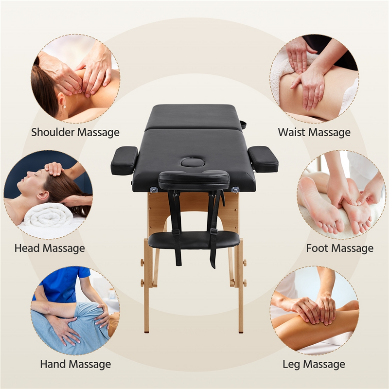 Yaheetech Adjustable Massage Table Bed