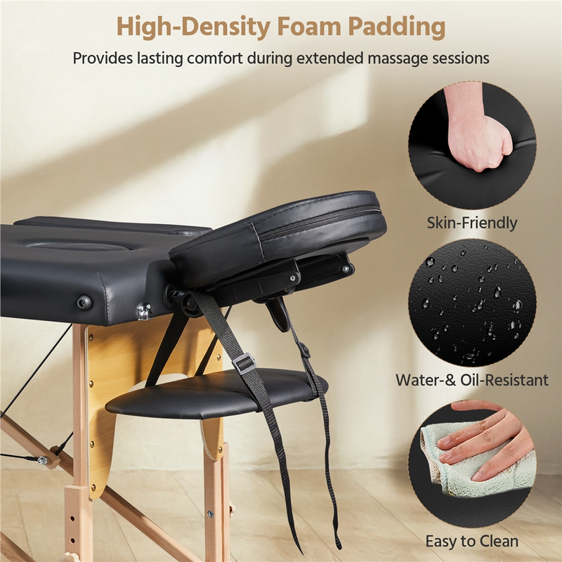 Yaheetech Adjustable Massage Table Bed