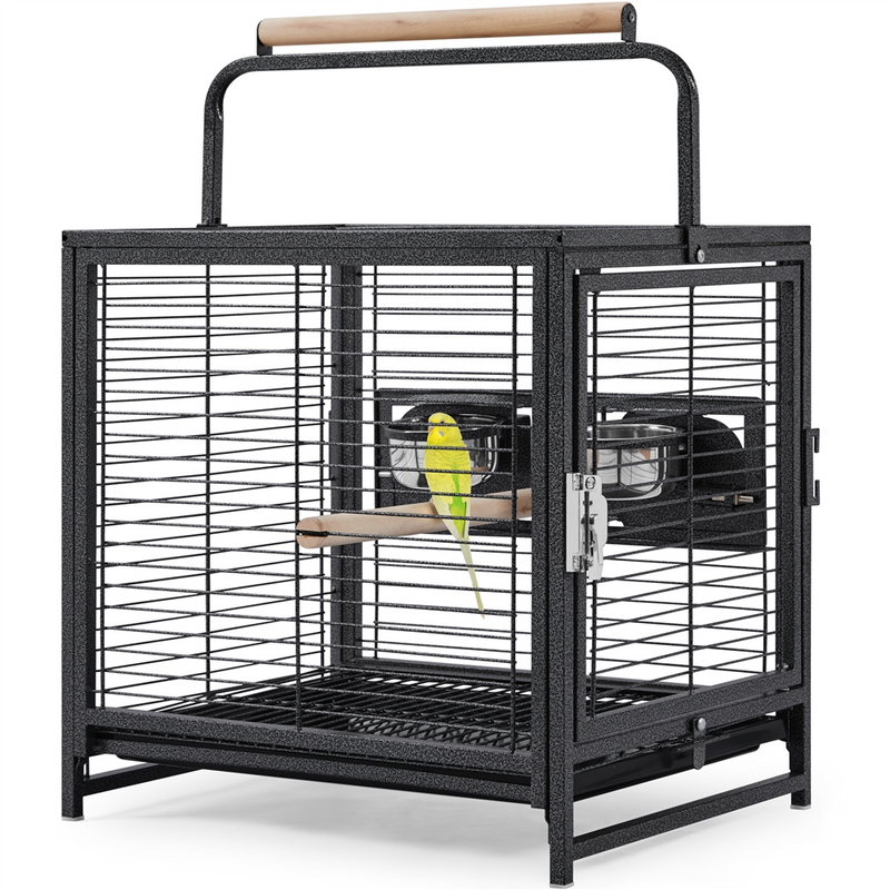 Yaheetech Portable Handle Metal Bird Carrier