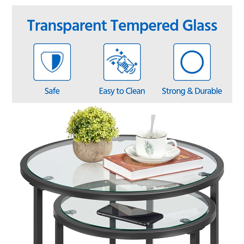 Yaheetech Nesting Side Tables