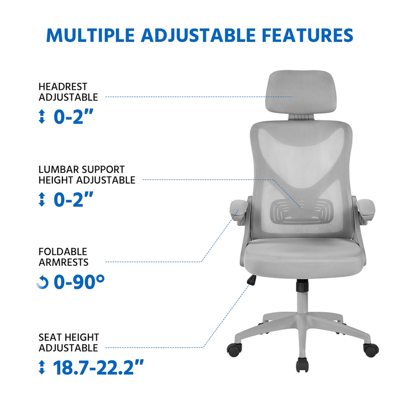 Yaheetech High Back Mesh Office Chair