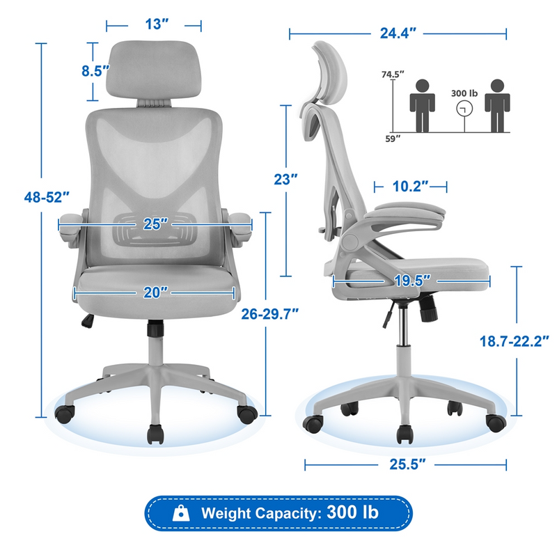 Yaheetech High Back Mesh Office Chair