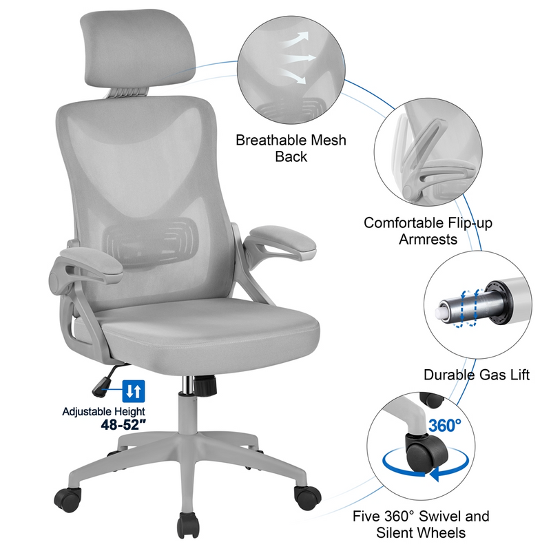 Yaheetech High Back Mesh Office Chair