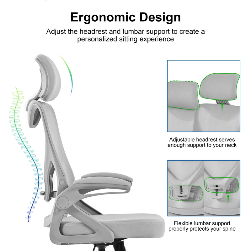 Yaheetech High Back Mesh Office Chair