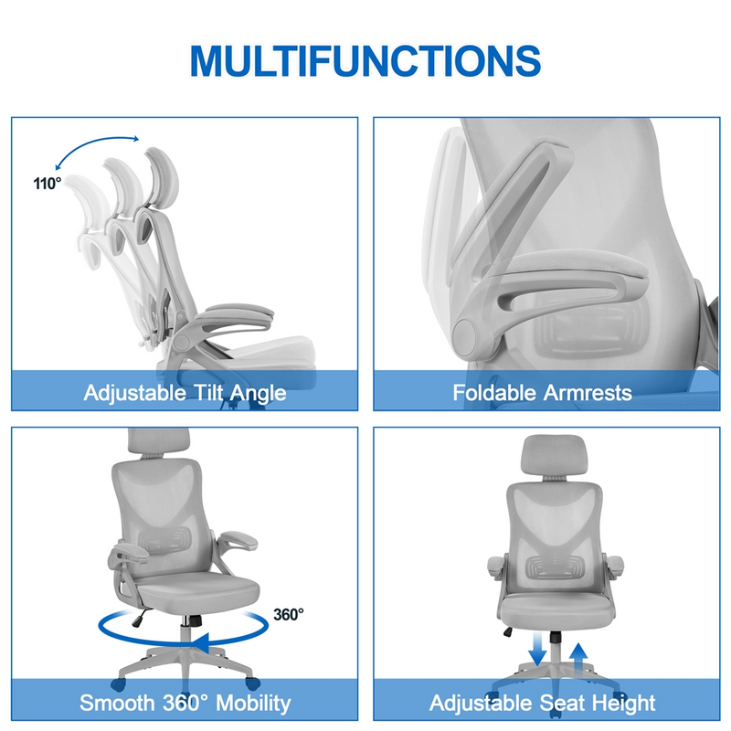 Yaheetech High Back Mesh Office Chair