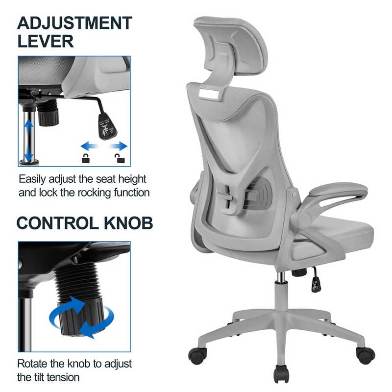 Yaheetech High Back Mesh Office Chair