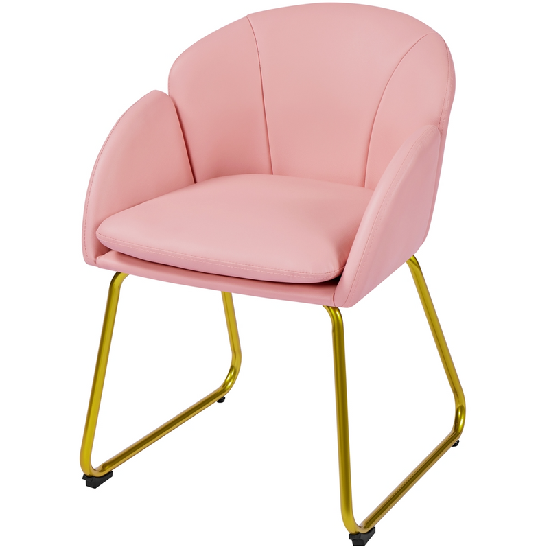 Yaheetech Flower Shape Faux Leather Armchair
