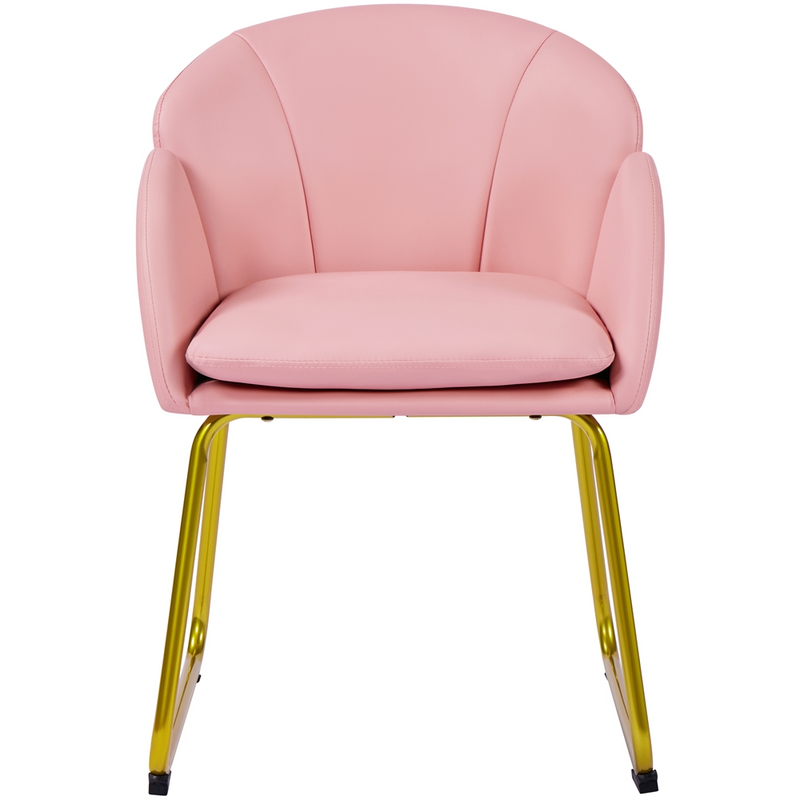 Yaheetech Flower Shape Faux Leather Armchair