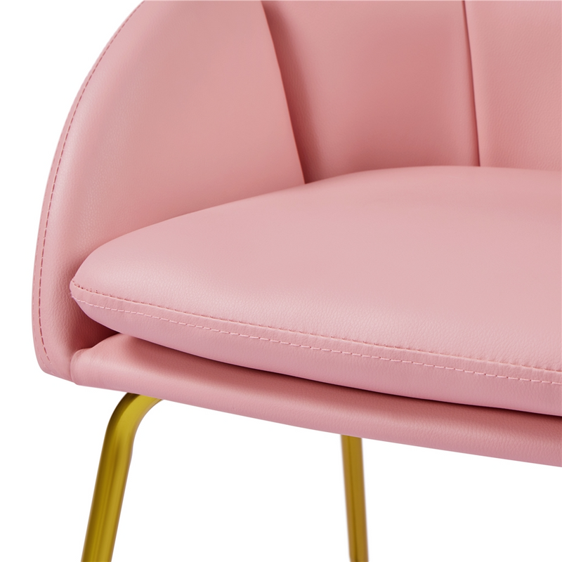 Yaheetech Flower Shape Faux Leather Armchair