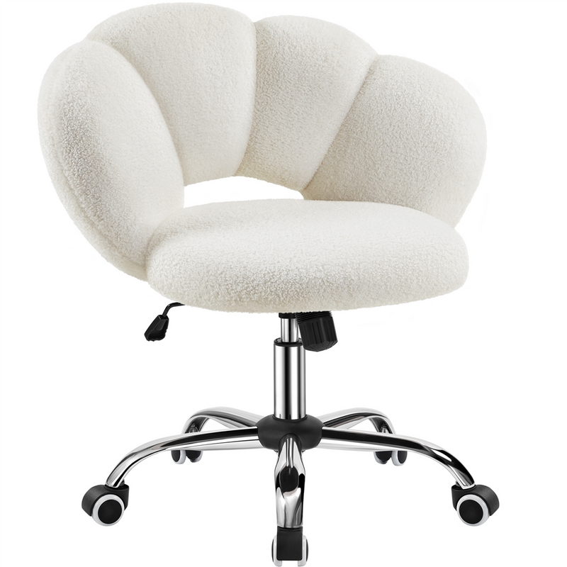 Yaheetech Boucle Upholstered Desk Chair