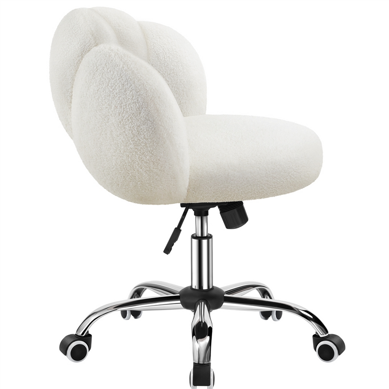 Yaheetech Boucle Upholstered Desk Chair