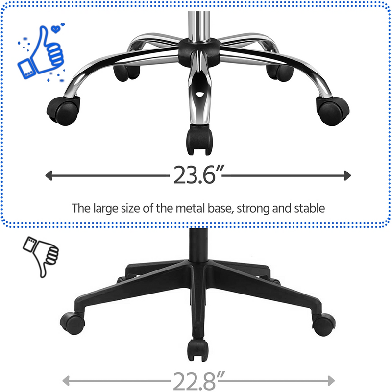 Yaheetech 360° Swivel PU Leather Mid-Back Office Chair