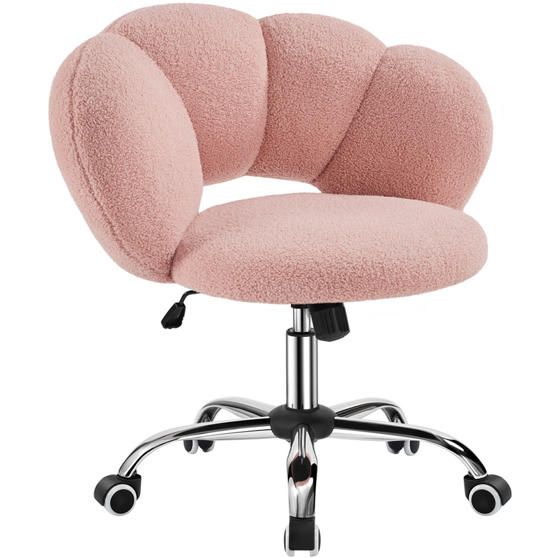 Yaheetech Boucle Upholstered Desk Chair