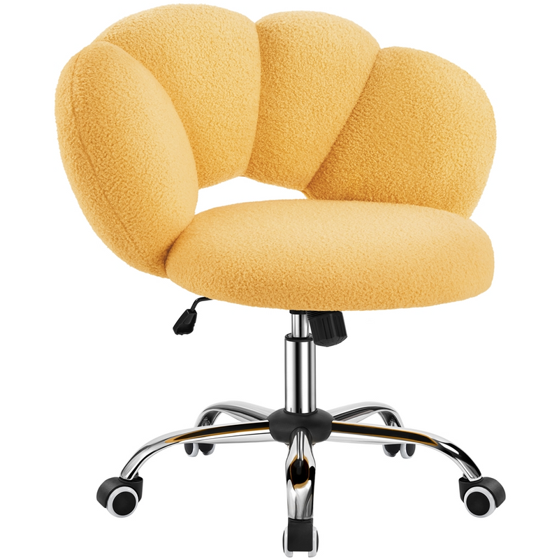 Yaheetech Boucle Upholstered Desk Chair