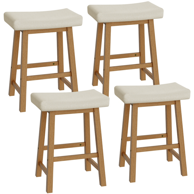 Set of 2 Farmhouse Counter Height Bar Stools