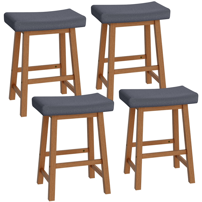 Set of 2 Farmhouse Counter Height Bar Stools